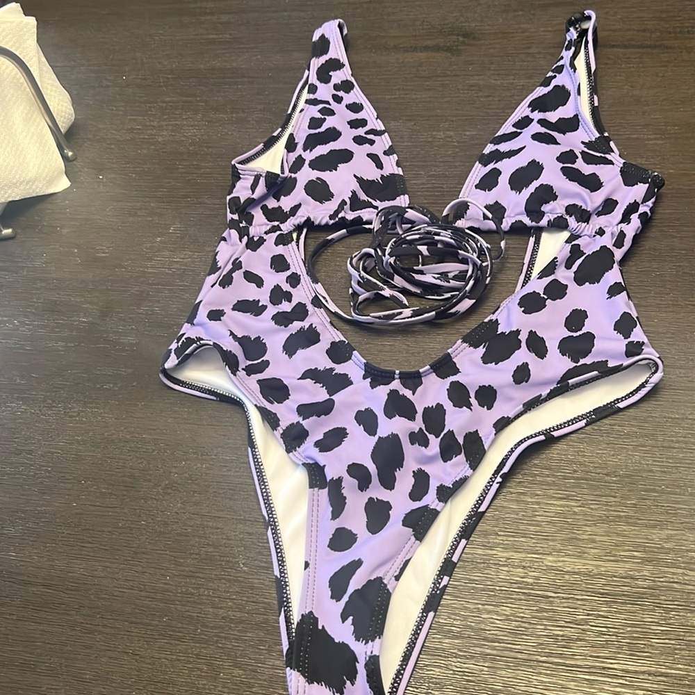 Cheetah super cut out bikini